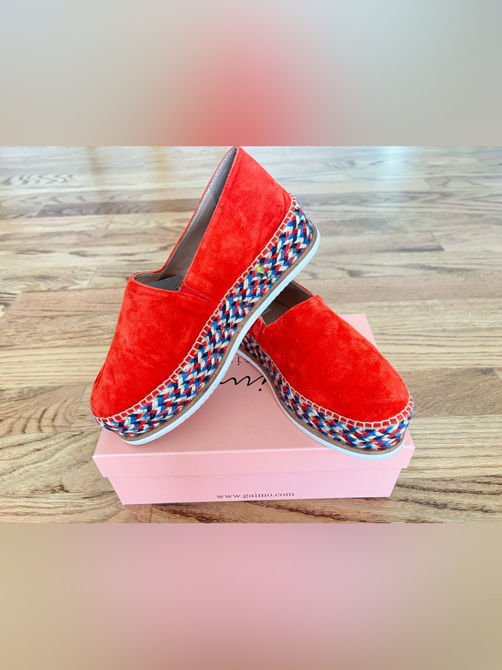 Gaimo Suede Espadrille Slip-On Platform